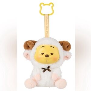 NIB Miniso Winnie the Pooh Confirmed Sheep Plush Keychain Bag Charm